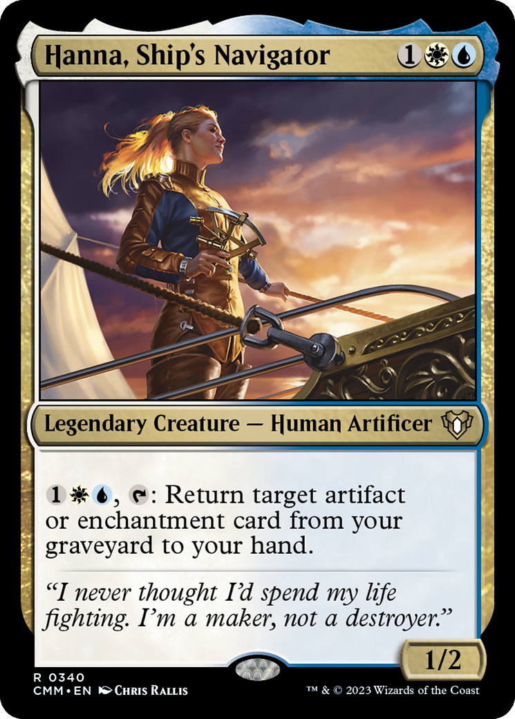 Hanna, Ship's Navigator (340) [Commander Masters] foil - Deck Out Gaming