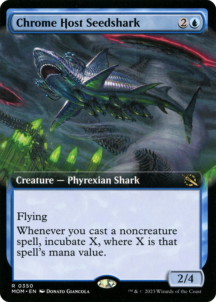 Chrome Host Seedshark (Extended Art) (350) [March of the Machine] - Deck Out Gaming