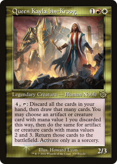 Queen Kayla bin-Kroog (Retro Frame) (BRO Bundle) (379) [Unique and Miscellaneous Promos] foil - Deck Out Gaming