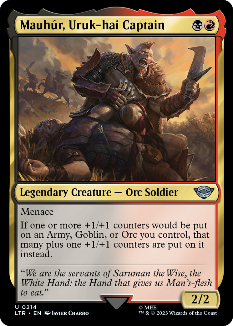 Mauhur, Uruk-hai Captain (214) [The Lord of the Rings: Tales of Middle-earth] - Deck Out Gaming