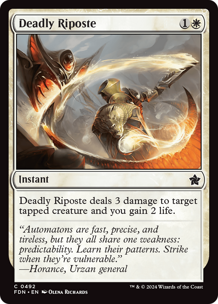 Deadly Riposte (492) [Foundations] - Deck Out Gaming