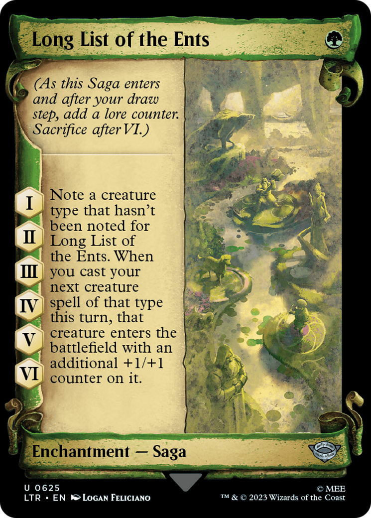 Long List of the Ents (Showcase Scrolls) (625) [The Lord of the Rings: Tales of Middle-earth] - Deck Out Gaming