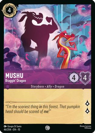 Mushu - Braggin' Dragon (46/204) [Whispers in the Well] - Deck Out Gaming