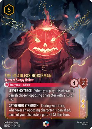 The Headless Horseman - Terror of Sleepy Hollow (Enchanted) (232/204) [Whispers in the Well] Holofoil - Deck Out Gaming