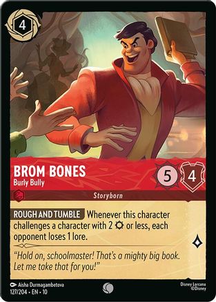 Brom Bones - Burly Bully (127/204) [Whispers in the Well] Cold Foil - Deck Out Gaming