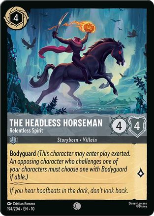 The Headless Horseman - Relentless Spirit (194/204) [Whispers in the Well] - Deck Out Gaming