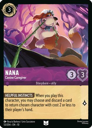 Nana - Canine Caregiver (53/204) [Whispers in the Well] Cold Foil - Deck Out Gaming