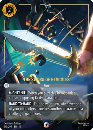 The Sword of Hercules (Enchanted) (240/204) [Whispers in the Well] Holofoil - Deck Out Gaming