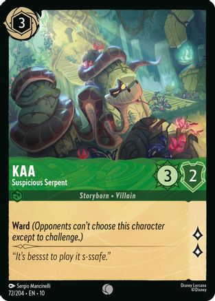 Kaa - Suspicious Serpent (72/204) [Whispers in the Well] - Deck Out Gaming