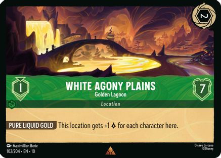 White Agony Plains - Golden Lagoon (102/204) [Whispers in the Well] Cold Foil - Deck Out Gaming