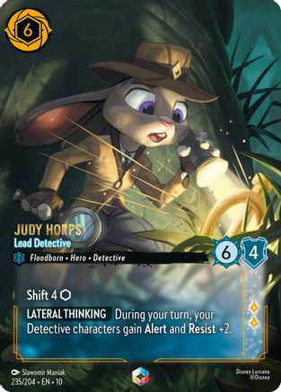 Judy Hopps - Lead Detective (Enchanted) (235/204) [Whispers in the Well] Holofoil - Deck Out Gaming