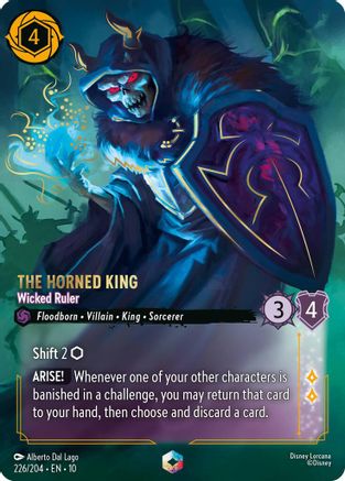 The Horned King - Wicked Ruler (Enchanted) (226/204) [Whispers in the Well] Holofoil - Deck Out Gaming