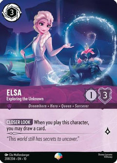 Elsa - Exploring the Unknown (Epic) (208/204) [Whispers in the Well] Holofoil - Deck Out Gaming