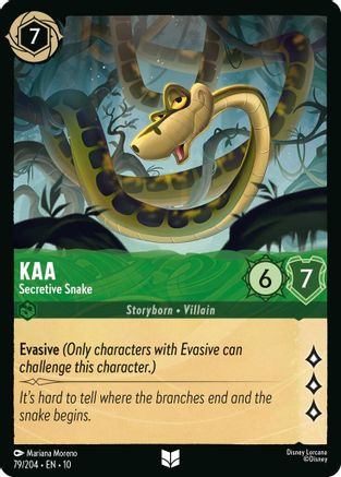 Kaa - Secretive Snake (79/204) [Whispers in the Well] - Deck Out Gaming