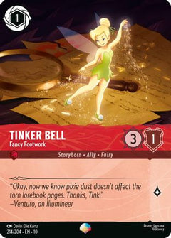 Tinker Bell - Fancy Footwork (Epic) (214/204) [Whispers in the Well] Holofoil - Deck Out Gaming
