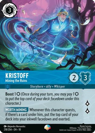 Kristoff - Mining the Ruins (Epic) (218/204) [Whispers in the Well] Holofoil - Deck Out Gaming
