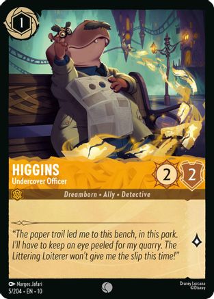 Higgins - Undercover Officer (5/204) [Whispers in the Well] - Deck Out Gaming