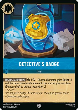 Detective's Badge (166/204) [Whispers in the Well] - Deck Out Gaming