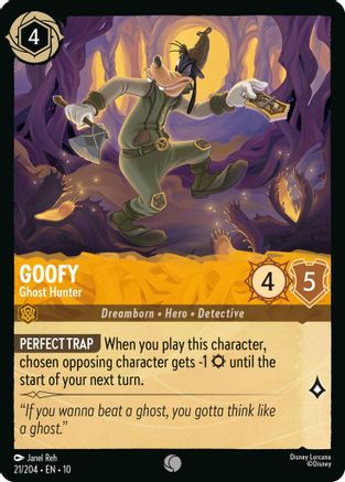 Goofy - Ghost Hunter (21/204) [Whispers in the Well] Cold Foil - Deck Out Gaming