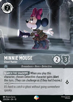 Minnie Mouse - Ghost Hunter (Epic) (220/204) [Whispers in the Well] Holofoil - Deck Out Gaming