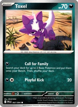 Toxel (67) [ME02: Phantasmal Flames] Reverse Holofoil - Deck Out Gaming