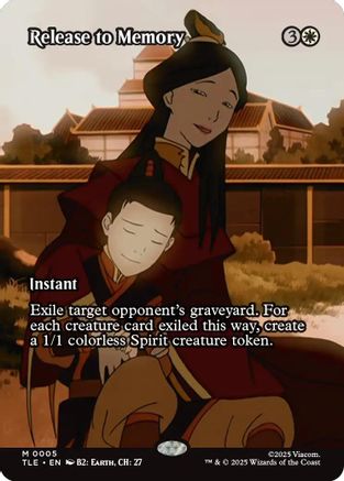Release to Memory (Borderless) (5) [Avatar: The Last Airbender: Eternal-Legal] foil - Deck Out Gaming