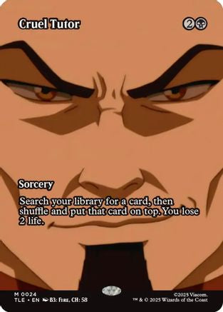 Cruel Tutor (Borderless) (24) [Avatar: The Last Airbender: Eternal-Legal] - Deck Out Gaming