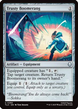 Trusty Boomerang (260) [Avatar: The Last Airbender] foil - Deck Out Gaming