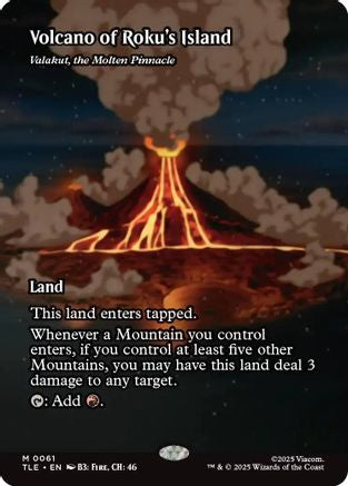 Volcano of Roku's Island - Valakut, the Molten Pinnacle (61) [Avatar: The Last Airbender: Eternal-Legal] - Deck Out Gaming