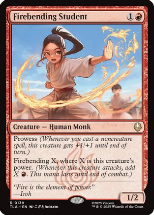 Firebending Student (139) [Avatar: The Last Airbender] foil - Deck Out Gaming