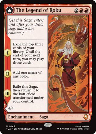 The Legend of Roku (145) [Avatar: The Last Airbender] foil - Deck Out Gaming