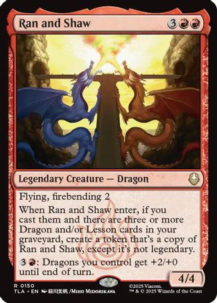 Ran and Shaw (150) [Avatar: The Last Airbender] foil - Deck Out Gaming