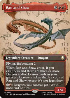 Ran and Shaw (Borderless) (325) [Avatar: The Last Airbender] foil - Deck Out Gaming