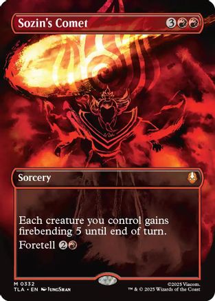 Sozin's Comet (0332) (Borderless) (332) [Avatar: The Last Airbender] - Deck Out Gaming