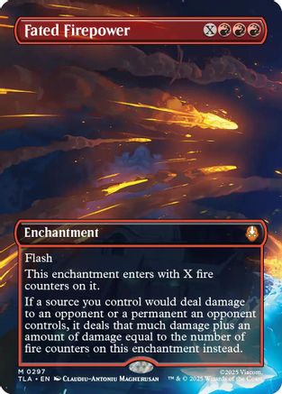 Fated Firepower (Borderless) (297) [Avatar: The Last Airbender] foil - Deck Out Gaming