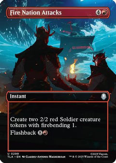 Fire Nation Attacks (Borderless) (299) [Avatar: The Last Airbender] foil - Deck Out Gaming