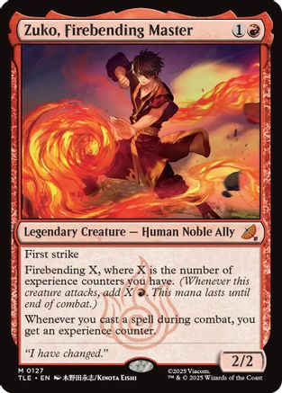 Zuko, Firebending Master (127) [Avatar: The Last Airbender: Eternal-Legal] - Deck Out Gaming