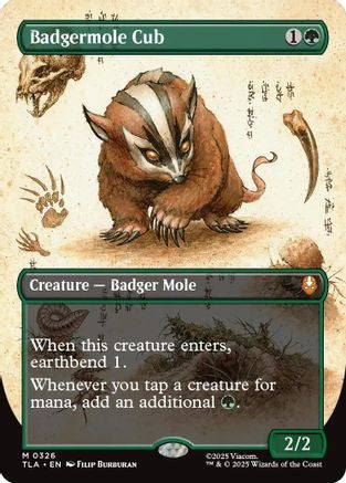 Badgermole Cub (Borderless) (326) [Avatar: The Last Airbender] - Deck Out Gaming