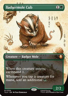Badgermole Cub (Borderless) (326) [Avatar: The Last Airbender] foil - Deck Out Gaming