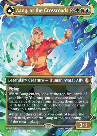 Aang, at the Crossroads (Borderless) (304) [Avatar: The Last Airbender] - Deck Out Gaming