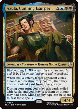 Azula, Cunning Usurper (208) [Avatar: The Last Airbender] - Deck Out Gaming