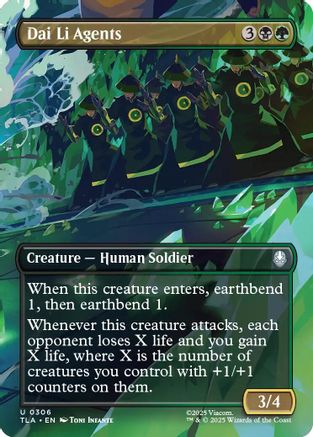 Dai Li Agents (Borderless) (306) [Avatar: The Last Airbender] foil - Deck Out Gaming