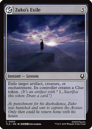 Zuko's Exile (3) [Avatar: The Last Airbender] - Deck Out Gaming