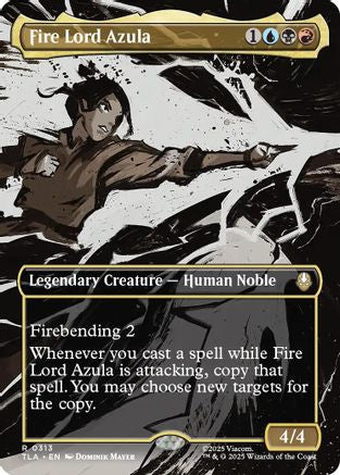 Fire Lord Azula (0313) (Borderless) (313) [Avatar: The Last Airbender] - Deck Out Gaming