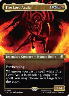 Fire Lord Azula (0334) (Borderless) (334) [Avatar: The Last Airbender] - Deck Out Gaming