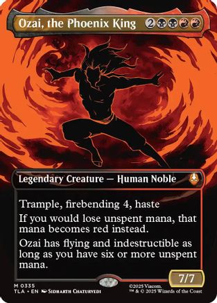 Ozai, the Phoenix King (0335) (Borderless) (335) [Avatar: The Last Airbender] - Deck Out Gaming
