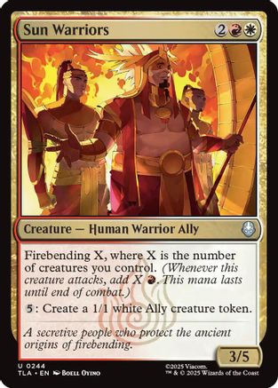 Sun warriors (244) [Avatar: The Last Airbender] foil - Deck Out Gaming