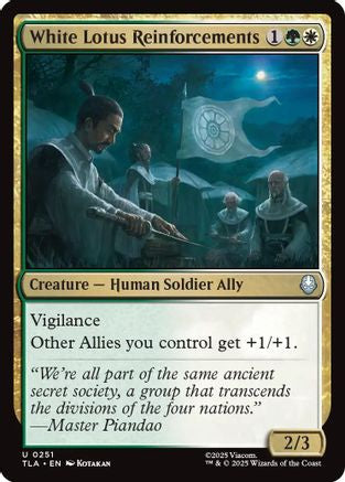 White Lotus Reinforcements (251) [Avatar: The Last Airbender] foil - Deck Out Gaming
