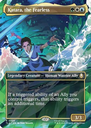 Katara, the Fearless (Borderless) (305) [Avatar: The Last Airbender] foil - Deck Out Gaming