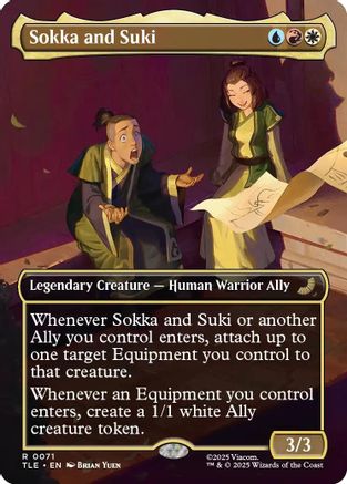 Sokka and Suki (Borderless) (71) [Avatar: The Last Airbender: Eternal-Legal] - Deck Out Gaming